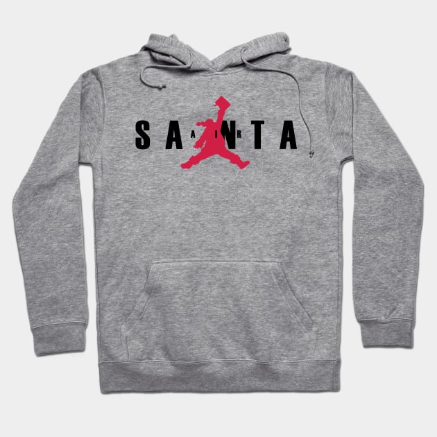 Santa Clause Jump Hoodie by Badgirlart